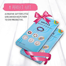 Carica l'immagine nel visualizzatore di Gallery, Sandno Perline Per Braccialetti Kit Perline Per Braccialetti Fai Da Te Bambina perline 10mm 600 Pz-Crea Braccialetti e Collane con Perline colorate-Gioielli creativi per bambini