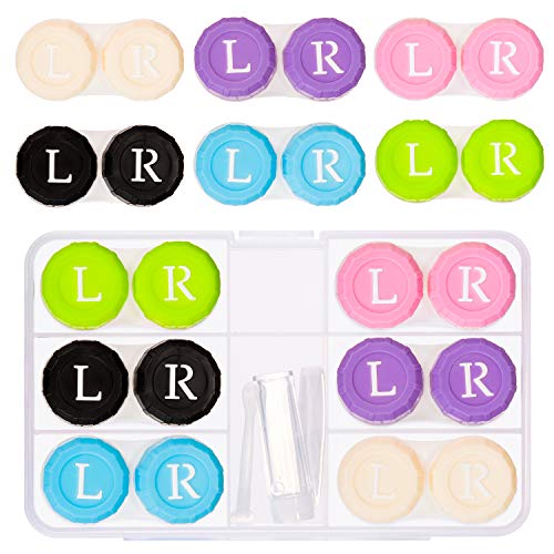 Whaline - Set di 6 custodie a contatto per lenti a colorate con...