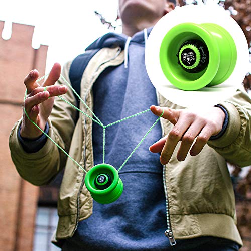 YoyoFactory Velocity Yo-Yo - Verde (dal Principiante al Professionista, verde - Ilgrandebazar