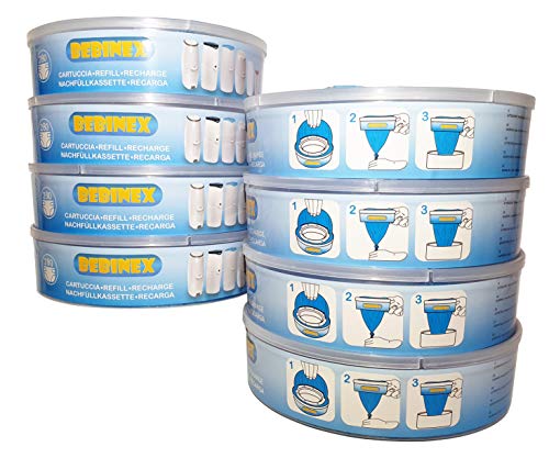 Ricarica Mangiapannolini BEBINEX, Compatibile Maialino 8 pezzi - Ilgrandebazar