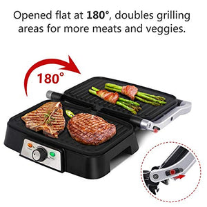Aigostar Hitte 30HFA - Panini Maker/Griglia, Pressa a Griglia, Antiaderente - Ilgrandebazar