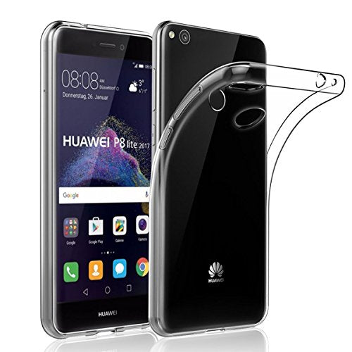 NEW'C Cover per Huawei P8 Lite 2017, Custodia Gel Trasparente Morbida...