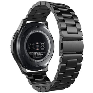 Simpeak Cinturino Compatibile per Samsung Gear S3/ S3 Nero