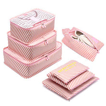 Carica l'immagine nel visualizzatore di Gallery, Organizzatori da Viaggio,LOSMILE Organizer Valigie Set di 7, Rosa-striscia