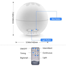 Carica l&#39;immagine nel visualizzatore di Gallery, laxikoo Diffusore di Aromi, 400ml Umidificatore Ultrasuoni con Cambio 7... - Ilgrandebazar