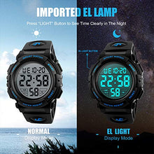 Carica l&#39;immagine nel visualizzatore di Gallery, Orologio digitale sportivo da uomo, per corsa all’aperto, impermeabile Blu - Ilgrandebazar