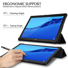 Carica l&#39;immagine nel visualizzatore di Gallery, IVSO Custodia Cover per Huawei Mediapad T5 10, Slim Smart Nero + 1 Pack