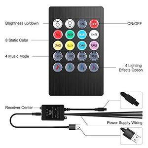 bedee Led Auto Interni Kit,Striscia Neon Interni,RGB SMD 72 LED...