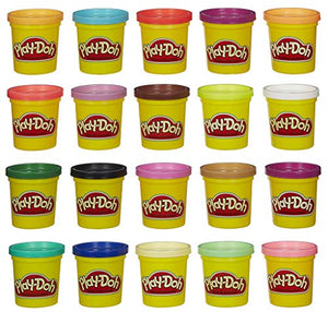 Play-Doh - Confezione Super Color con 20 vasetti di pasta da modellare - Ilgrandebazar