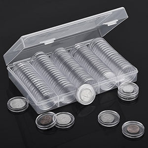 Hicarer Capsule di Monete Rotondo Plastica Contenitori per con... - Ilgrandebazar