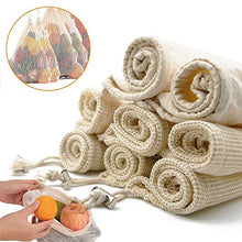 Carica l&#39;immagine nel visualizzatore di Gallery, [Senza plastica]Sacchetti riutilizzabili , Sacchetti di Frutta e Verdura,...