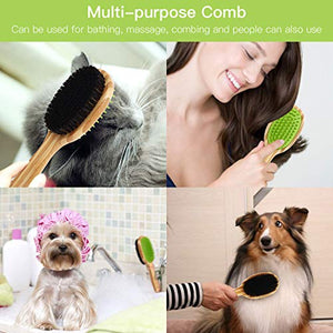 Pecute Spazzola Doppia per Cani e Gatti Domestici con Effetto Massaggio per... - Ilgrandebazar