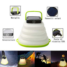 Carica l'immagine nel visualizzatore di Gallery, Lanterna da Campeggio,Ultra Luminoso LED Lampada Solare Portatile...