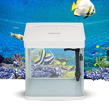 Carica l&#39;immagine nel visualizzatore di Gallery, Nobleza - Nano Acquario in Vetro per Pesci Acqua Tropicali con 7 L, Bianco - Ilgrandebazar