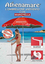 Carica l&#39;immagine nel visualizzatore di Gallery, Ombrellone da Spiaggia Antivento ,resistente al vento con il suo sistema Blu