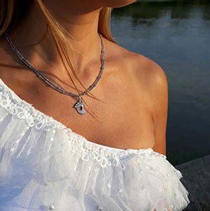 SAGA GIOIELLI® COLLANA CHIAMA ANGELI BOLA MESSICANA CHARM PIEDINO CRISTALLI