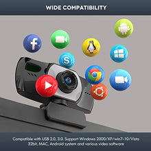 Carica l&#39;immagine nel visualizzatore di Gallery, ieGeek Webcam per PC con Microfono, Full HD 1080P Videocamera Web USB per...