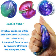 Carica l&#39;immagine nel visualizzatore di Gallery, SWZY Fluffy Slime, 6 Pack Galaxy Slime Kit Stress Relief DIY Toys Fruit - Ilgrandebazar