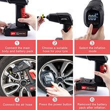 Carica l&#39;immagine nel visualizzatore di Gallery, NASTIMA 20V 145PSI Gonfiatore di Pneumatici per compressore d&#39;Aria Cordless... - Ilgrandebazar