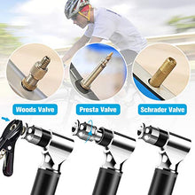 Carica l'immagine nel visualizzatore di Gallery, tomight Mini Pompa Bicicletta, 300 PSI Pompe da Telaio, Compatibile Valvole...