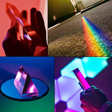 Carica l&#39;immagine nel visualizzatore di Gallery, BELLE VOUS Ottico Vetro Prisma Triangolare Insegnamento Fisica Spettro 1 Pack - Ilgrandebazar