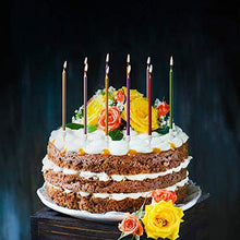 Carica l'immagine nel visualizzatore di Gallery, Candeline Torta Compleanno,36 Pezzi Candele di Compleanno in Supporti Oro