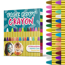 Carica l&#39;immagine nel visualizzatore di Gallery, JamBer 28 Colori Face Paint, pastelli matite da Trucco sicure e 28colore - Ilgrandebazar