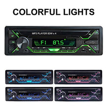 Carica l&#39;immagine nel visualizzatore di Gallery, Aigoss Autoradio Bluetooth Stereo Auto 1 Din Car Radio FM Ricevitore 60W x...
