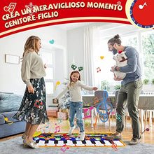 Carica l'immagine nel visualizzatore di Gallery, RenFox Tappeto Musicale, Piano Mat Tastiera Danza Stuoia Strumento Musicale, Tappeto Musicale Tocco Mat Bambini Educativo Giocattolo