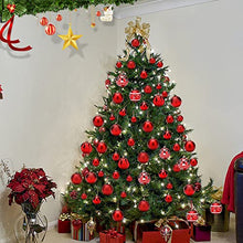 Carica l'immagine nel visualizzatore di Gallery, Amzeeniu Palline di Natale Set di 101Palle Albero di Natale Palline decorative Plastica Ornamenti Decorazione Regali Dell'albero Natale Infrangibili per Nozze Feste Decorazioni Albero di Natale rosso