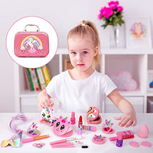 Carica l&#39;immagine nel visualizzatore di Gallery, Trucchi Bambina Set, 26 Pezzi Sicuro e Atossico e Lavabile Valigetta Trucchi Bambina Anallergici, Giochi Bambina Natale Compleanno Regalo Bambina 3 4 5 6 7 8 9 10 Anni