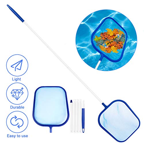 Fixget Rete Pulita per Piscina, Piscina Skimmer, Foglia atterraggio...