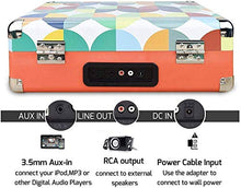 Carica l&#39;immagine nel visualizzatore di Gallery, DIGITNOW! Giradischi Bluetooth a 3 Velocità, Convertitore Portatile M46-Color