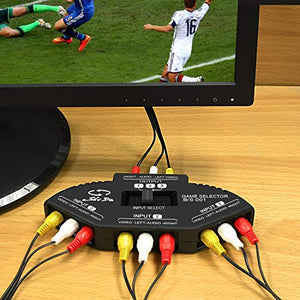 Commutatore audio video, AV Connettori, RCA Selettore con 3-porte-Input... - Ilgrandebazar