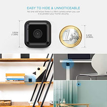 Carica l&#39;immagine nel visualizzatore di Gallery, Mini Telecamera Spia, OWSOO HD 1080P Telecamera Spia Nascosta con Visione notturna/Rilevamento del movimento Mini Camera spia, Portatile Microcamere Spia Interno Esterno