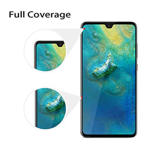 Ferilinso Vetro Temperato per Huawei Mate 20,[2pack] [Copertura Nero-2 pcs