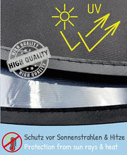 Carica l'immagine nel visualizzatore di Gallery, 2x HECKBO Parasole Autoadesivo per Auto - Protezione dal Sole per Bambini - Astronauta - 44x36cm - Tendine Autoadesive per Finestrini e Lunotto con Custodia