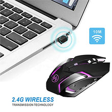 Carica l&#39;immagine nel visualizzatore di Gallery, TENMOS X96 Ricaricabile Wireless Gaming Mouse, Ottico Retroilluminato Mouse...