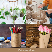 Carica l'immagine nel visualizzatore di Gallery, D.RECT 50m Iuta Marrone Naturale | Spago per Confezioni Regalo Te | Corda Decorativa | Spessore 1,2 mm | per: Imballaggio, Floricoltura, Decorazione, Jute Yarn, 50 m, unità