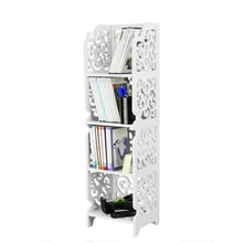 Carica l&#39;immagine nel visualizzatore di Gallery, PrimeMatik - Scaffale in Legno-plastica Libreria Decorativa a 4 Ripiani... - Ilgrandebazar