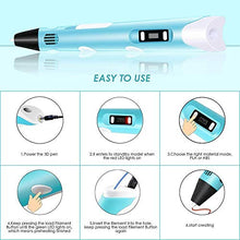 Carica l&#39;immagine nel visualizzatore di Gallery, 3D Penna Stampa, Pen Intelligent Display LED 3 Colori 3 Colore - Ilgrandebazar