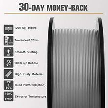 Carica l&#39;immagine nel visualizzatore di Gallery, SUNLU Filamento PLA 1.75, Stampante 3D 1kg Spool Grigio - Ilgrandebazar