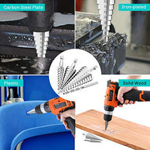 Carica l&#39;immagine nel visualizzatore di Gallery, MOHOO Punte Coniche + Punta Trapano Elicoidale Conica in Acciaio HSS... - Ilgrandebazar