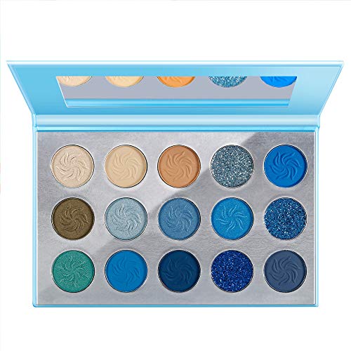 DE’LANCI Palette de maquillage 15 couleurs fard à paupières bleu... - Ilgrandebazar
