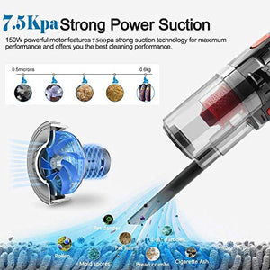 IMMEK Aspirabriciole,150W/7500PA Aspirabriciole Potente,70dB Basso...