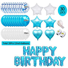 Carica l'immagine nel visualizzatore di Gallery, SPECOOL Palloncini di Lattice riempiti coriandoli Blue Happy Birthday Blu - Ilgrandebazar