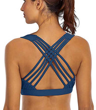 Carica l'immagine nel visualizzatore di Gallery, YIANNA Donna Reggiseno Sportivo Imbottito Incrociato Top Palestra Reggiseni... - Ilgrandebazar