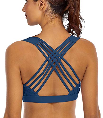 Lykoxa Reggiseno Sportivo Imbottito Senza Cuciture – Top Yoga E Palestra Con Supporto E Coppe Rimovibili – Guida Taglie Inclusa