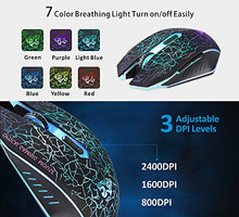 Carica l&#39;immagine nel visualizzatore di Gallery, M2 Mouse Ricaricabile Wireless ,Ottico USB Gaming Silenzioso senza nero