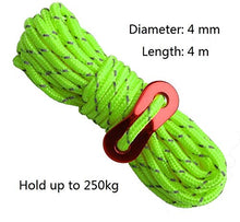 Carica l'immagine nel visualizzatore di Gallery, Yuanj 10 Kit di picchetti per Tende in Alluminio e funi Linee...